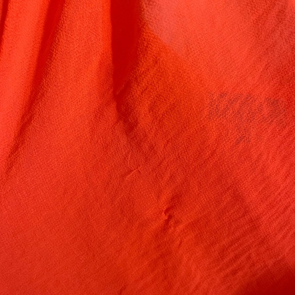 Vince Camuto Bright Orange Long Sleeve Halter Top - Picture 8 of 10